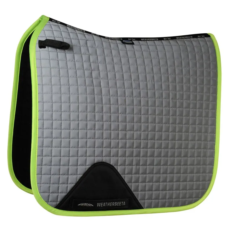 Weatherbeeta Reflective Prime Dressage Saddlepad Silver/Yellow